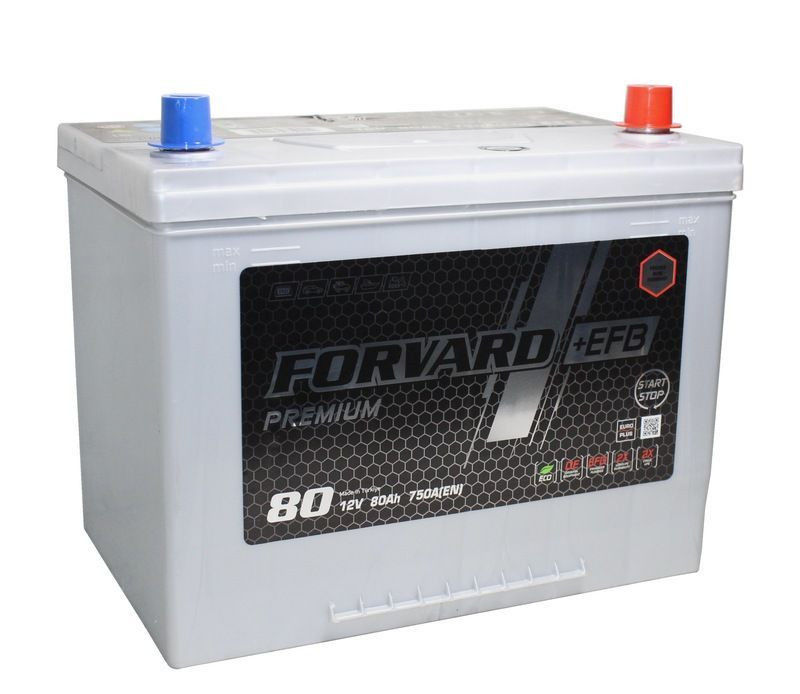 Аккумулятор Forvard EFB Asia 6СТ-80 (О.П.) 750А D26L