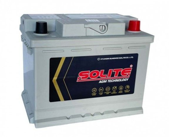 Аккумулятор Solite DIN AGM 6СТ-60 (О.П.) 640А HYUNDAI SUNGWOO SOLITE CO..LTD.