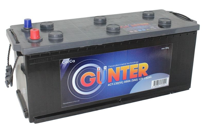 Аккумулятор GUNTER 6СТ-132 (П.П.) 800А