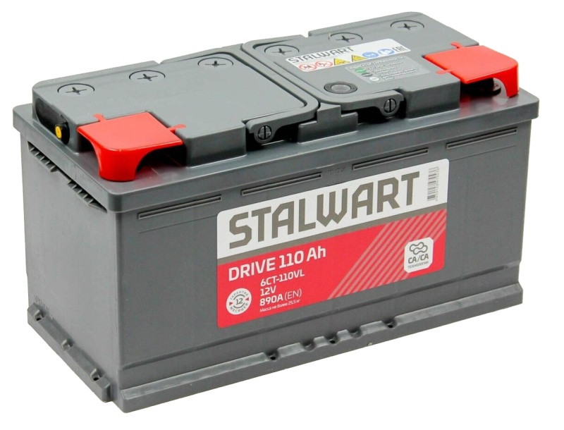 Аккумулятор STALWART Drive 6СТ-110 (П.П.) 890А АО «АКОМ»