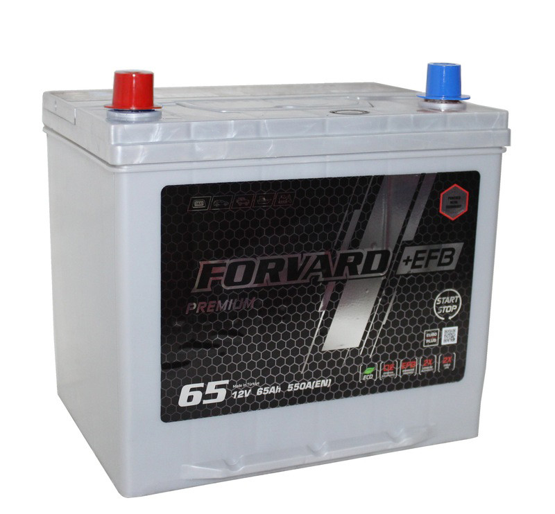 Аккумулятор Forvard EFB Asia 6СТ-65 (О.П.) 550А D23L