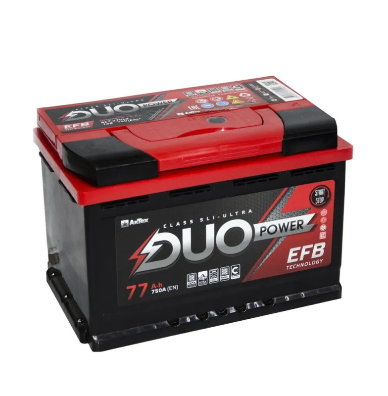 Аккумулятор Duo Power EFB 6СТ-77 (О.П.) 750А ООО «АкТех»