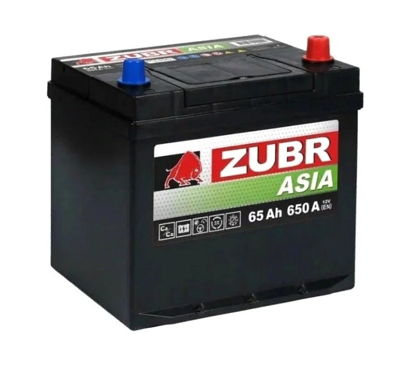 Аккумулятор Zubr Premium Asia 6СТ-65 (О.П.) 650А