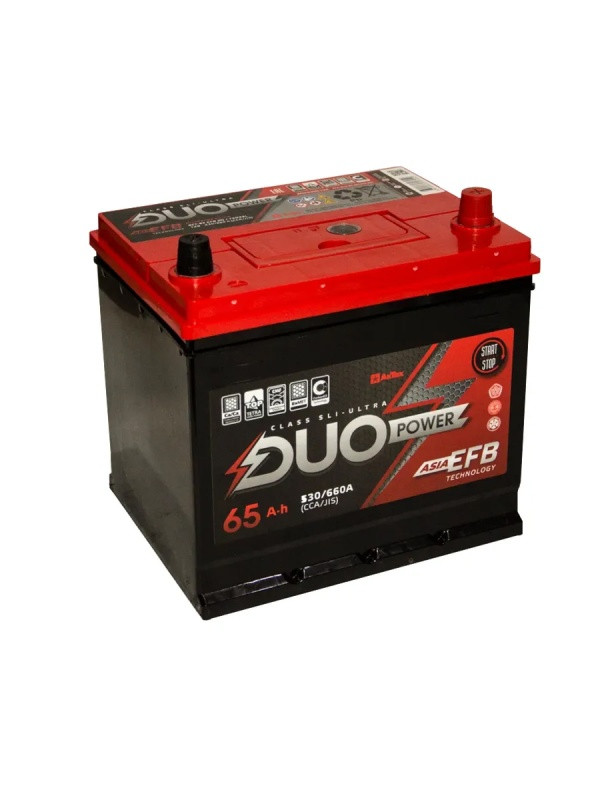 Аккумулятор Duo Power EFB Asia 6СТ-65 (О.П.) 550А ООО «АкТех»