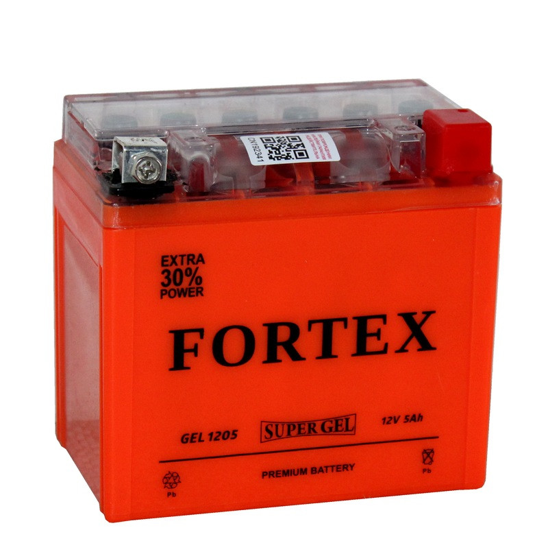 Аккумулятор Fortex GEL CT 1205 5Ач 80А (YTX5L-BS, YT5L-BS)