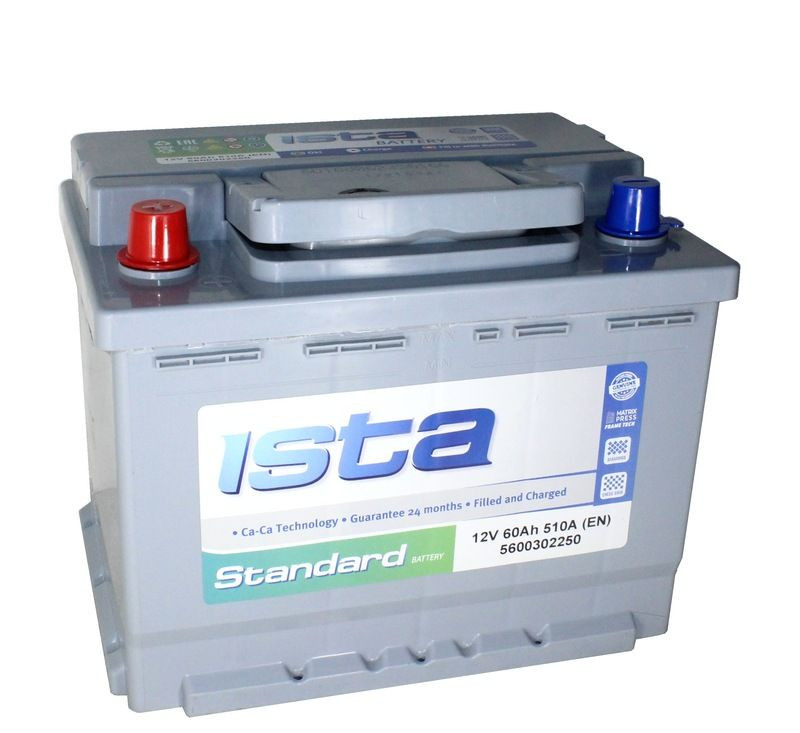 Аккумулятор Ista Standart 6СТ-60 (П.П.) 510А