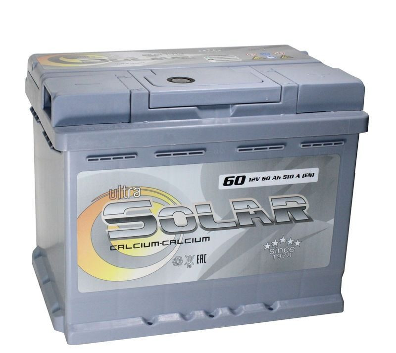 Аккумулятор Ultra Solar Grey 6СТ-60 (О.П.) 510А