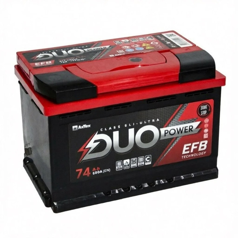 Аккумулятор Duo Power EFB 6СТ-74 (О.П.) 680А ООО «АкТех»