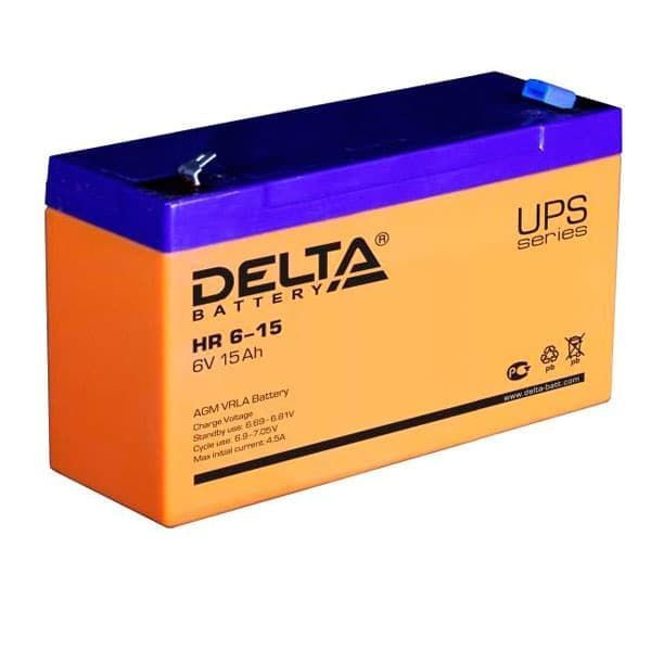 Аккумулятор Delta HR 6-15 (6V 15Ah) Fujian Minhua Power Source Co., Ltd