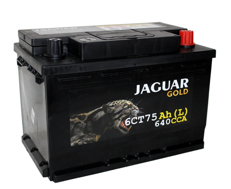 Аккумулятор Jaguar Gold 6СТ-75 (О.П.) 600А Низкий