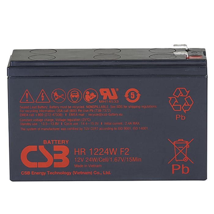 Аккумулятор CSB HR1224W F2 F1 (12V 24W)