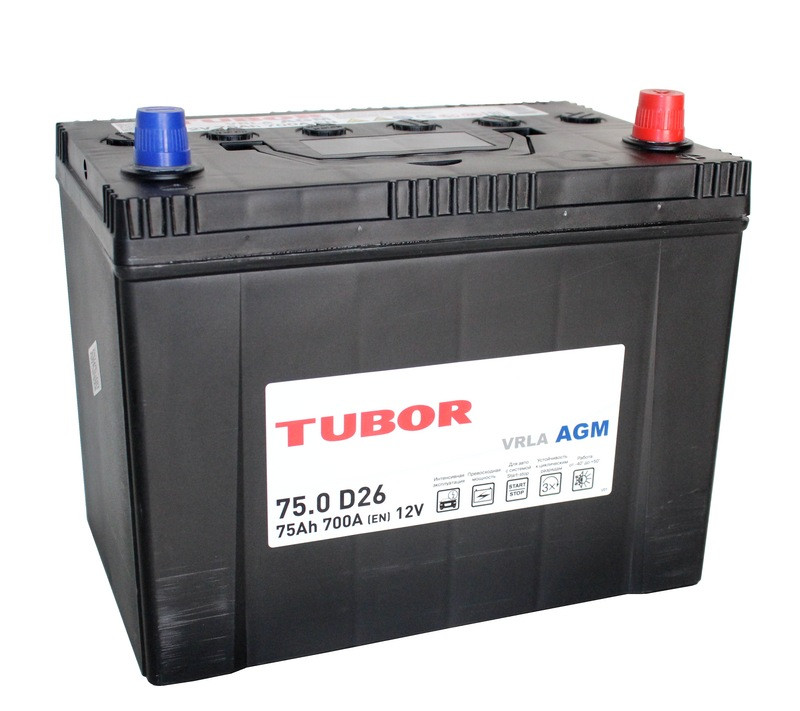 Аккумулятор Tubor JIS AGM 6СТ-70 (О.П.) 700А