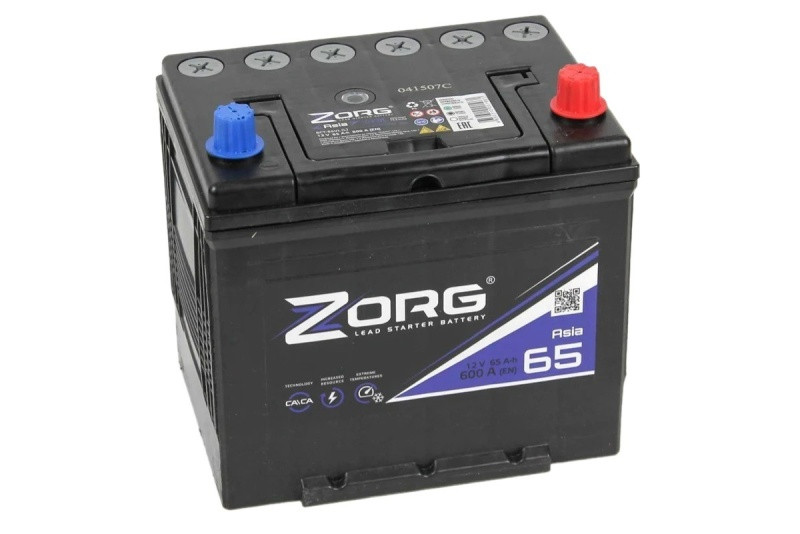 Аккумулятор Zorg Asia 6СТ-65 (О.П.) 600А