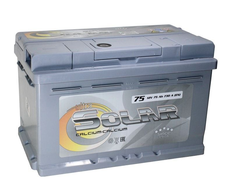 Аккумулятор Ultra Solar Grey 6СТ-75 (О.П.) 730А Низкий
