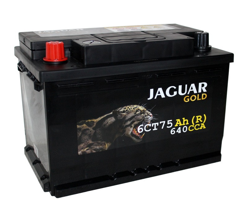 Аккумулятор Jaguar Gold 6СТ-75 (П.П.) 640А