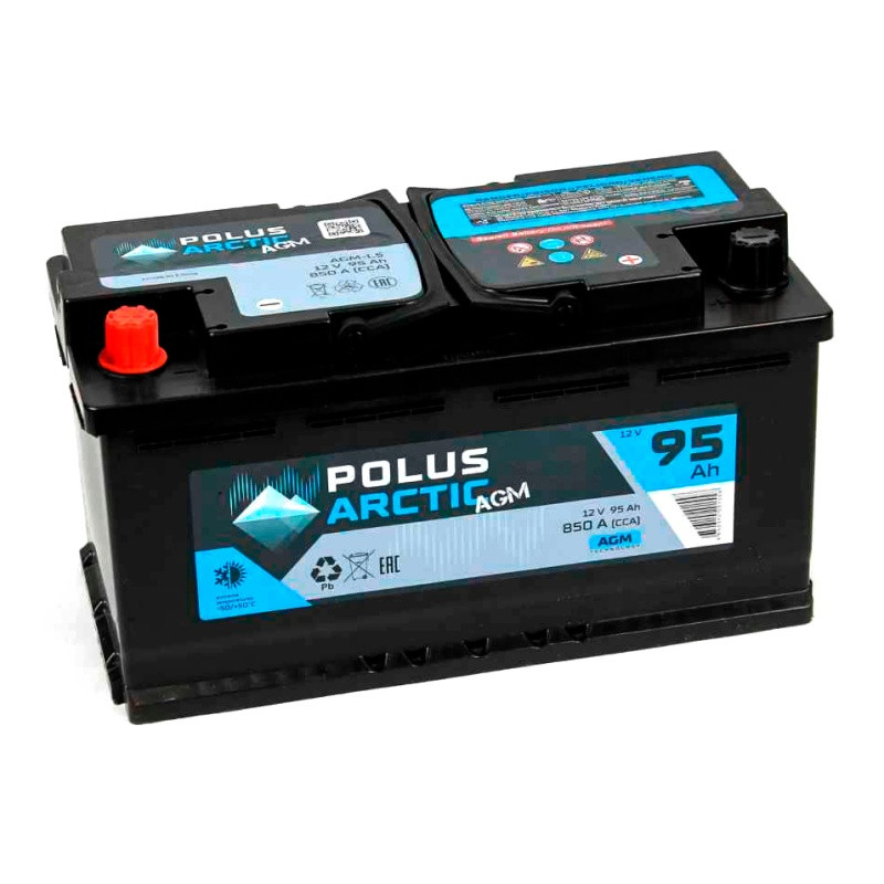 Аккумулятор Polus Arctic AGM 6СТ-95 (П.П.) 850А
