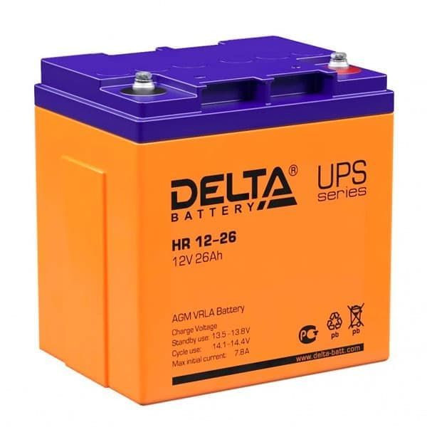 Аккумулятор Delta HR 12-26 (12V 26Ah) Fujian Minhua Power Source Co., Ltd