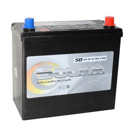 Аккумулятор Ultra Solar Black Asia 6СТ-50 (О.П.) 400А