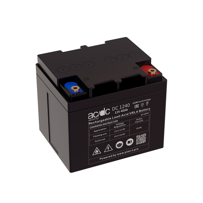 Аккумулятор Ac/Dc security DC1240 (12V 40Ah) Fujian Minhua Power Source Co., Ltd