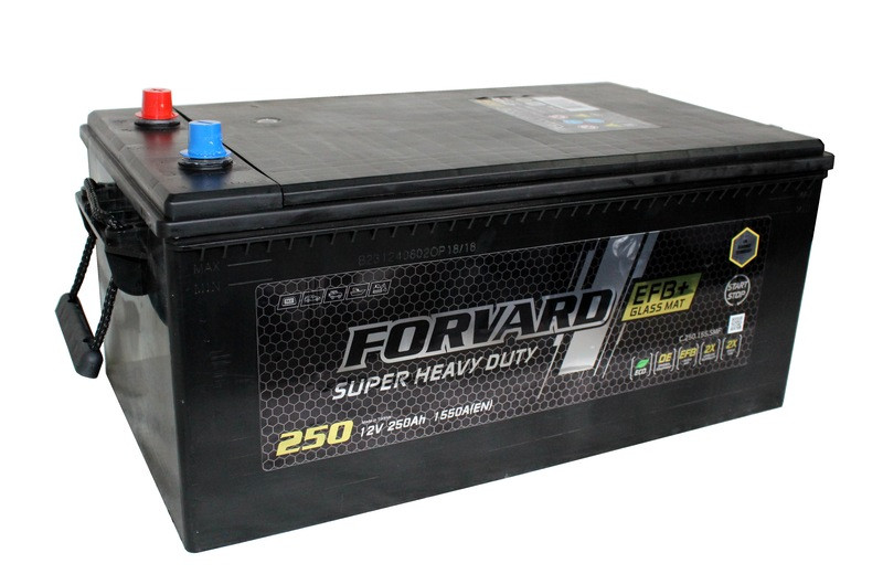 Аккумулятор Forvard EFB+ Glass Mat 6СТ-250 (О.П.) 1550А