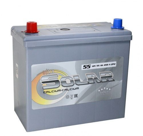 Аккумулятор Ultra Solar Grey Asia 6СТ-55 (П.П.) 460А