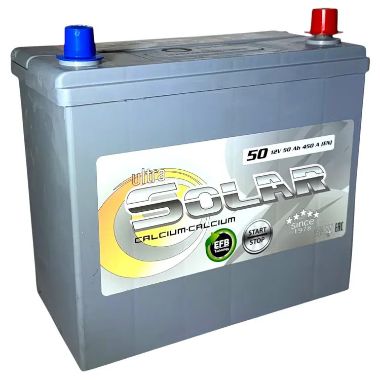 Аккумулятор Ultra Solar EFB Grey Asia 6СТ-50 (О.П.) 450А