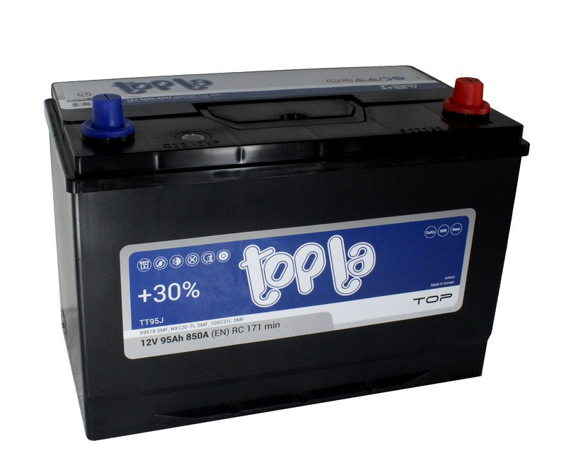 Аккумулятор Topla Top JIS 6СТ-95 (О.П.) 850А (с буртом) TAB d.d.