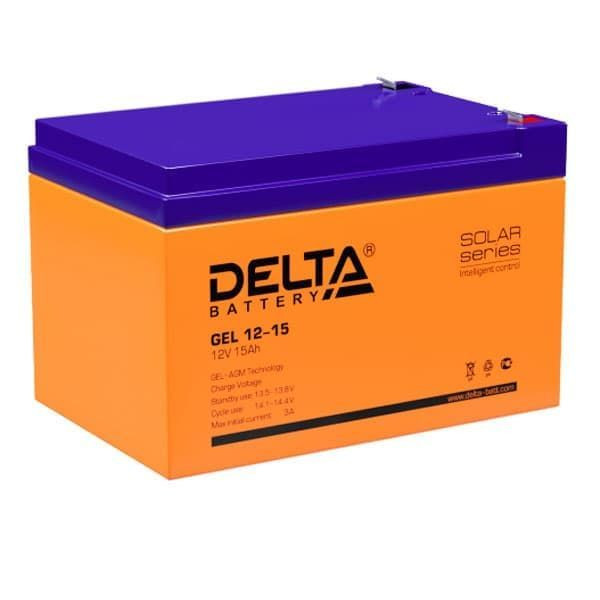 Аккумулятор Delta GEL 12-15 (12V 15Ah) Fujian Minhua Power Source Co., Ltd