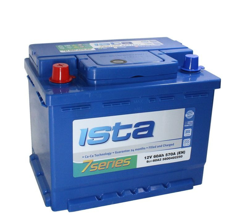 Аккумулятор Ista 7 Series 6СТ-60 (П.П.) 570А