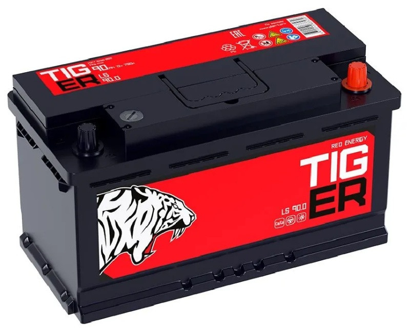 Аккумулятор Tiger Red Energy 6СТ-90 (О.П.) 750А