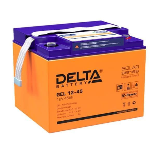 Аккумулятор Delta GEL 12-45 (12V 45Ah) Fujian Minhua Power Source Co., Ltd