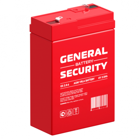 Аккумулятор General Security GS2.8-6 (6V 2,8Ah)