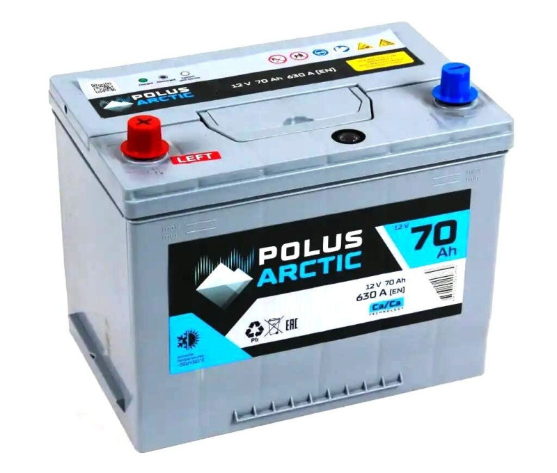 Аккумулятор Polus Arctic 6СТ-70 (П.П.) 630А 70D26R
