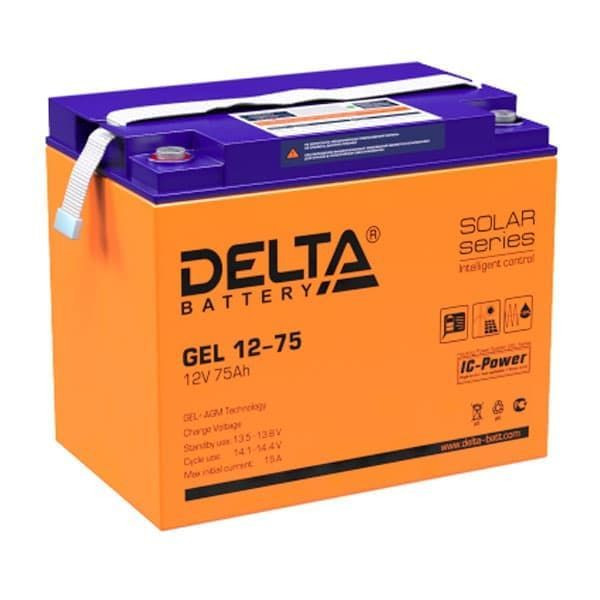 Аккумулятор Delta GEL 12-75 (12V 75Ah) Fujian Minhua Power Source Co., Ltd