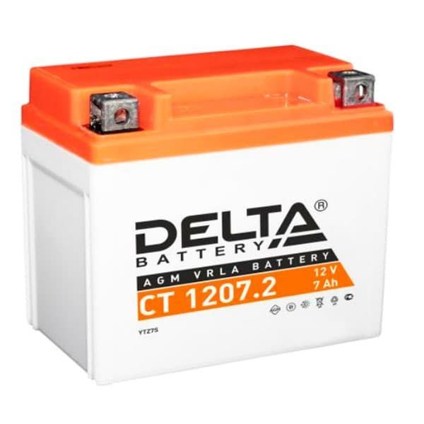 Аккумулятор Delta CT 1207.2 7Ач 130А (YTZ7S) Fujian Minhua Power Source Co., Ltd