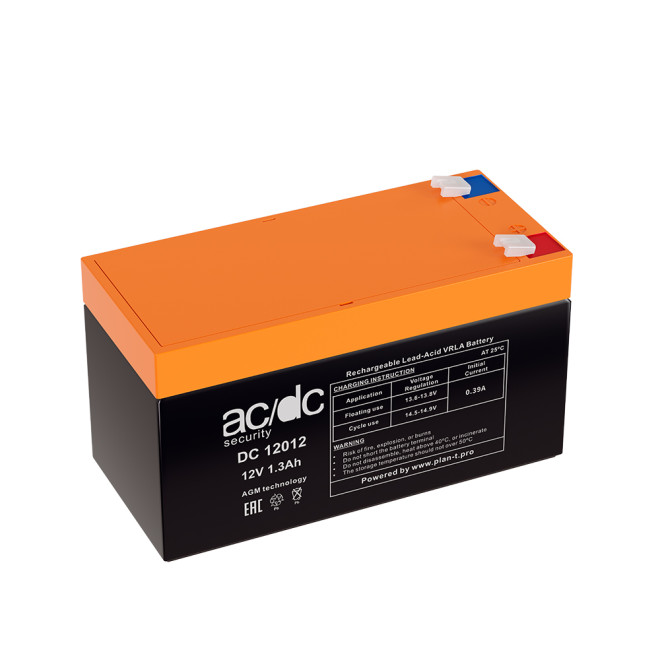 Аккумулятор Ac/Dc security DC12012 (12V 1.2Ah) Fujian Minhua Power Source Co., Ltd