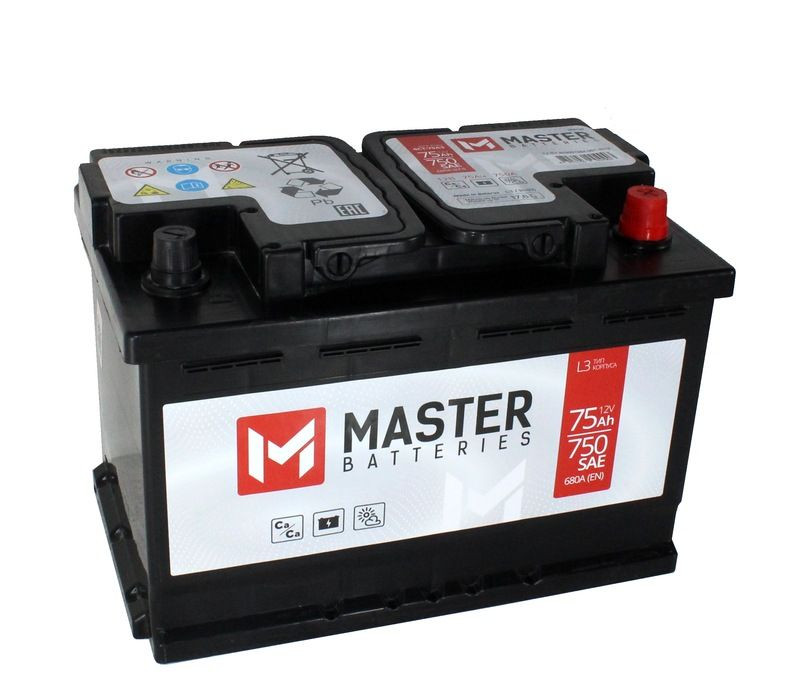 Аккумулятор Master Batteries 6СТ-75 (О.П.) 680А