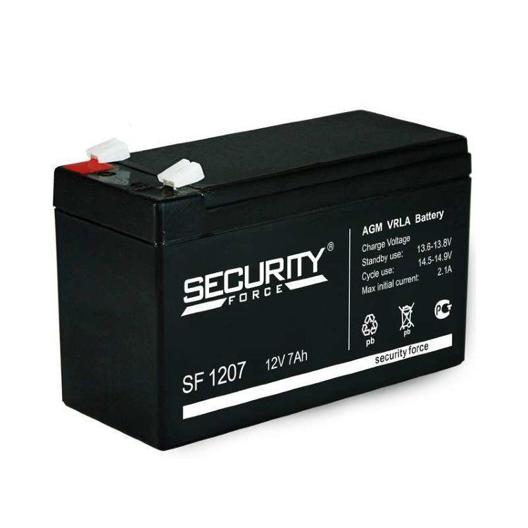 Аккумулятор Security Force SF 1207 (12V 7Ah) Fujian Minhua Power Source Co., Ltd
