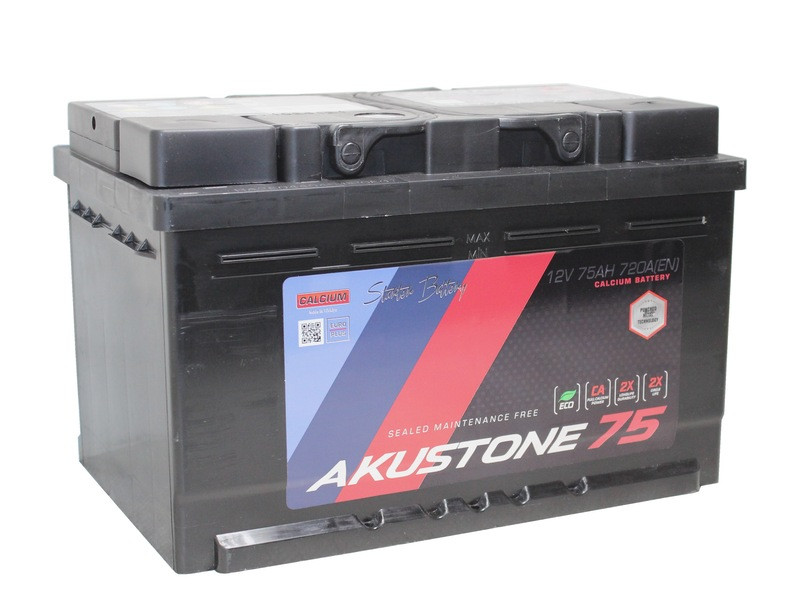 Аккумулятор Akustone 6СТ-75 (О.П.) 720А Низкий