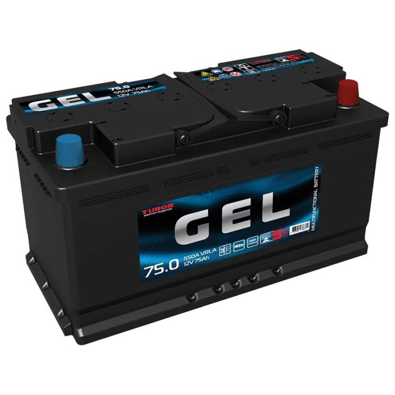 Аккумулятор Tubor GEL VRLA 6СТ-75 (О.П.) 550А