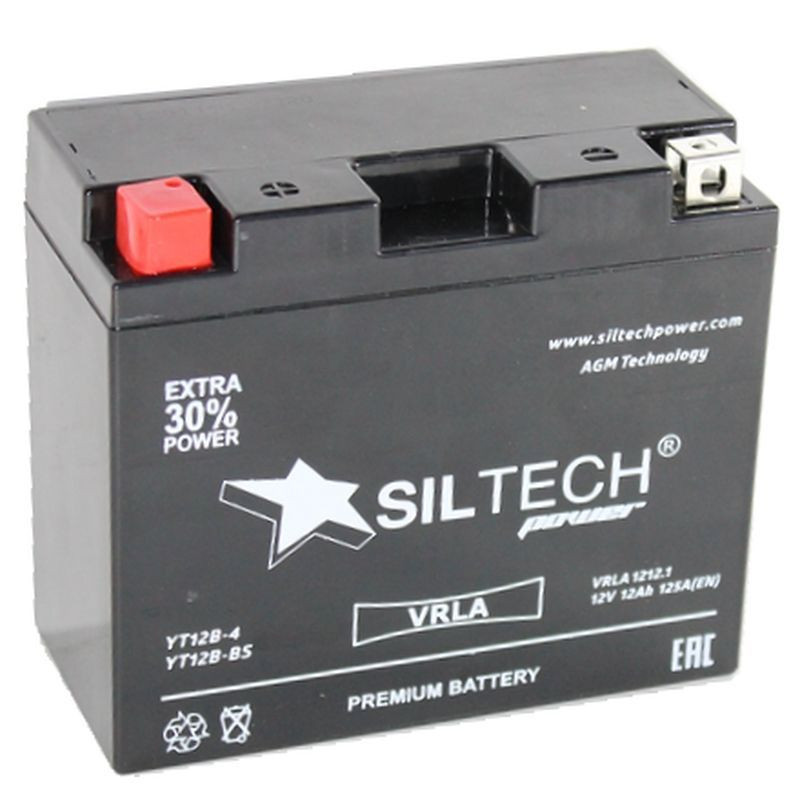 Аккумулятор Siltech CT 1212.1 12Ач 125А (YT12B-4)