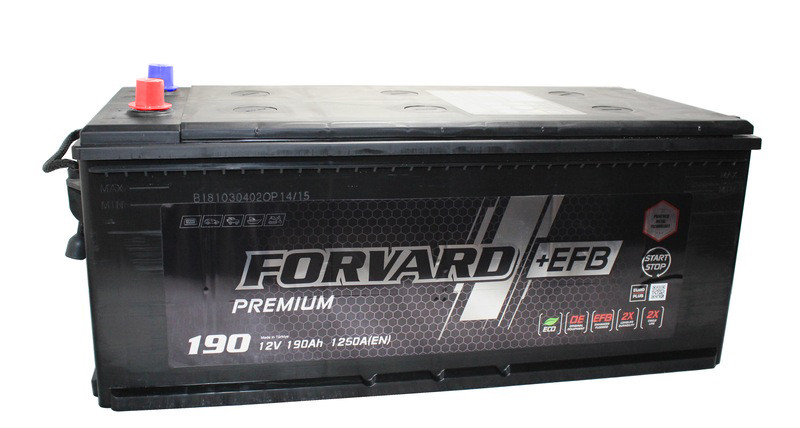 Аккумулятор Forvard EFB 6СТ-190 (П.П.) 1200А