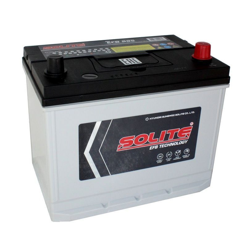 Аккумулятор Solite JIS EFB 6СТ-80 (О.П.) 790А (с буртом) S95 HYUNDAI SUNGWOO SOLITE CO..LTD.