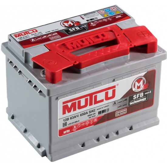 Аккумулятор Mutlu SFB M3 6СТ-63 (О.П.) 640А MUTLU AKÜ