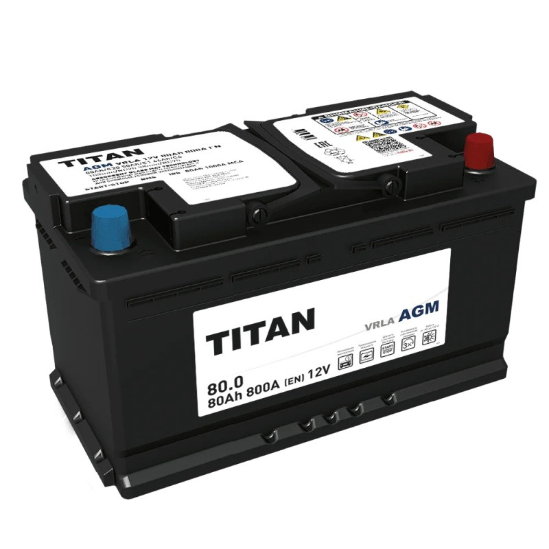 Аккумулятор Titan AGM 6СТ-80 (О.П.) 800А