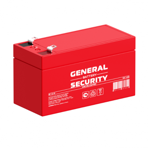Аккумулятор General Security GS1.2-12 (12V 1.2Ah)