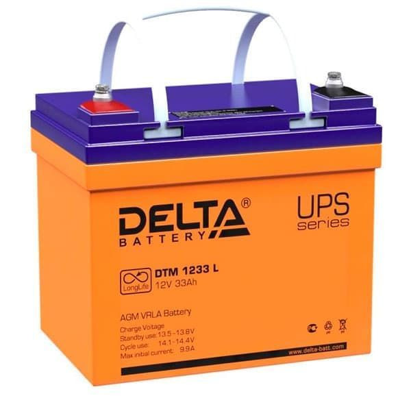 Аккумулятор Delta DTM 1233 L (12V 33Ah) Fujian Minhua Power Source Co., Ltd