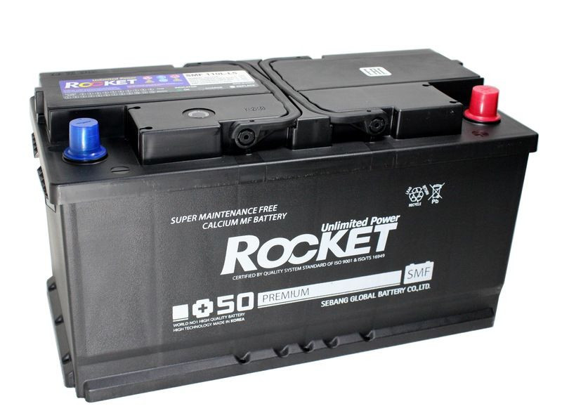 Аккумулятор Rocket 6СТ-110 (О.П.) 910А