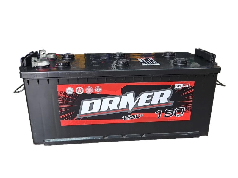 Аккумулятор Driver 6СТ-190 (П.П.) болт 1250А