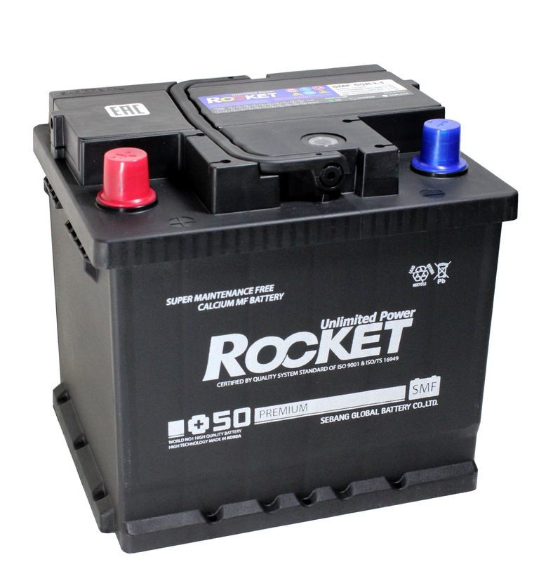 Аккумулятор Rocket 6СТ-55 (П.П.) 480А